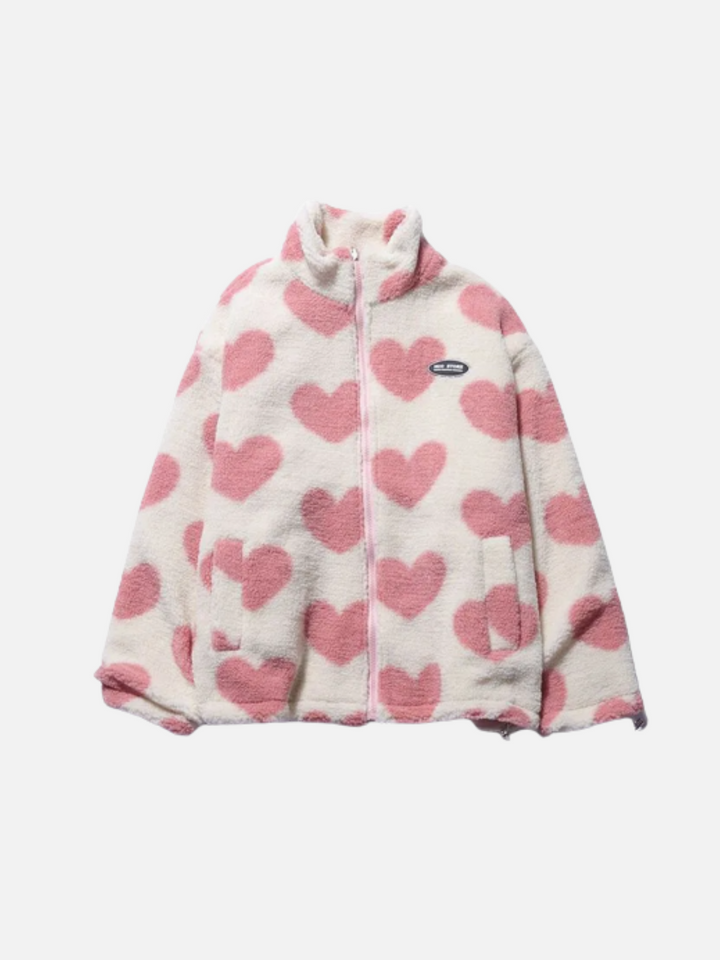 Heart - Cozy Reversible Teddy Jacket