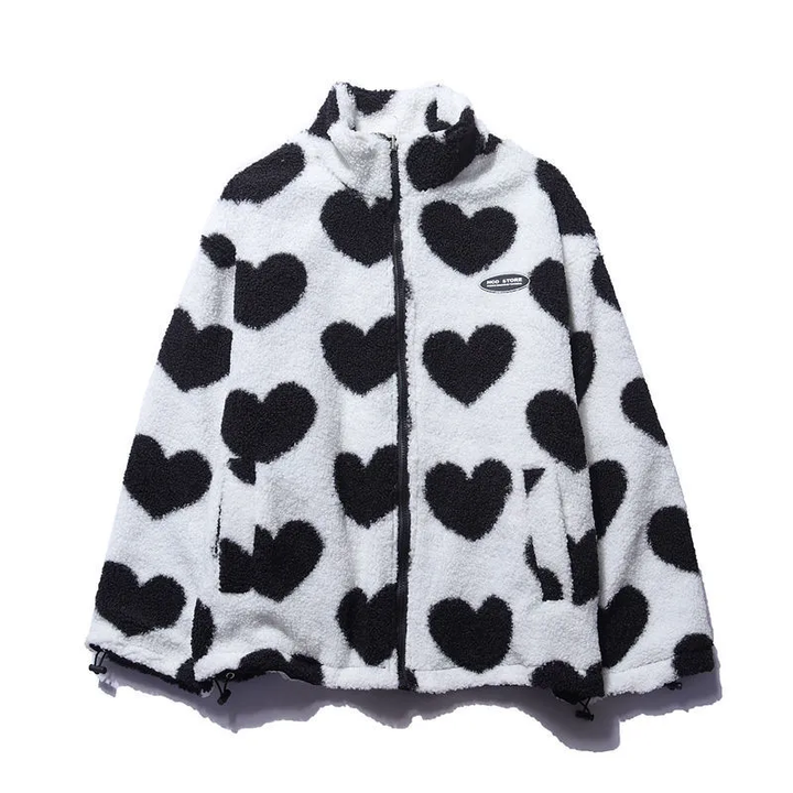 Heart - Cozy Reversible Teddy Jacket