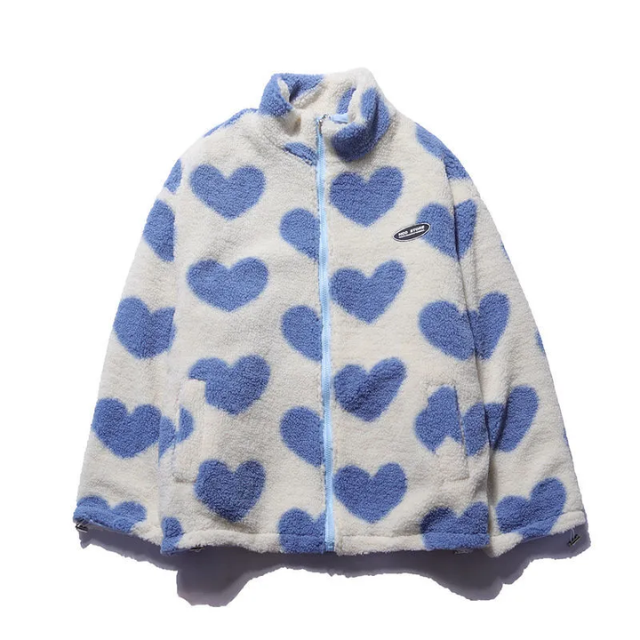 Heart - Cozy Reversible Teddy Jacket